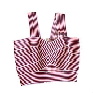 Red and White Striped Bustier